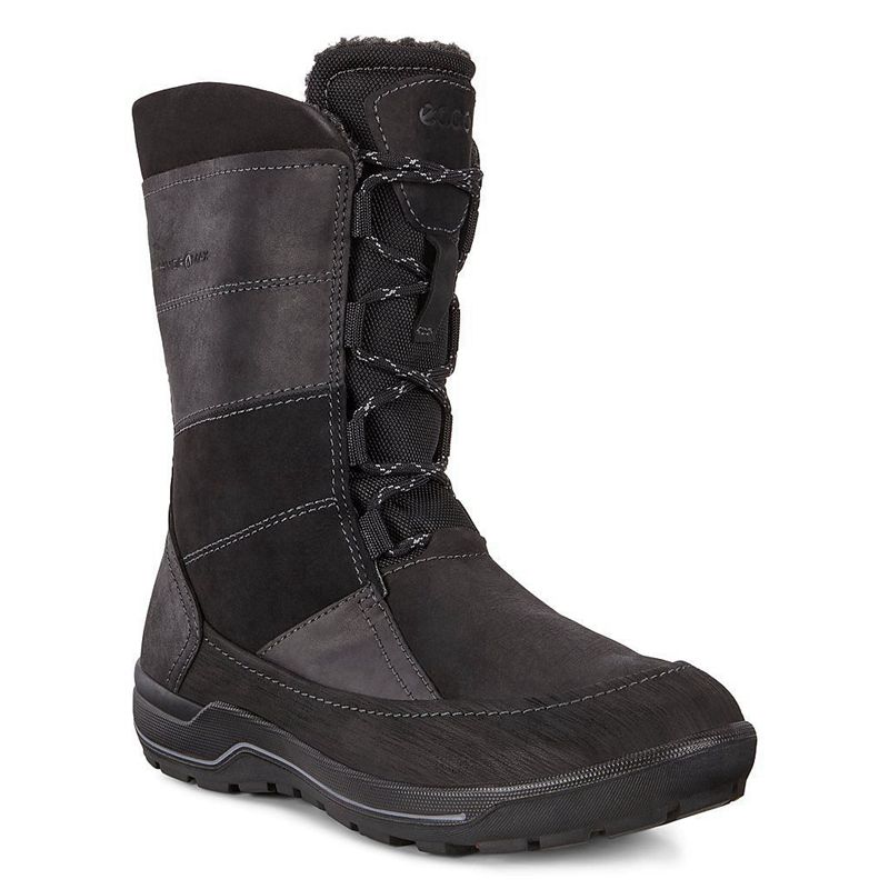 Women Outdoor Trekking Ecco Trace Lite - Winter Boot Black - India WHEIJS754